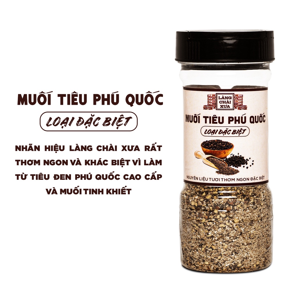 [HN] Muối tiêu Phú Quốc loại đặc biệt thượng hạng Làng Chài Xưa 100gr