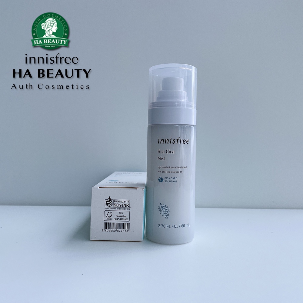 Xịt khoáng chăm sóc cho da mụn nhạy cảm Innisfree Bija Cica Mist 80ml