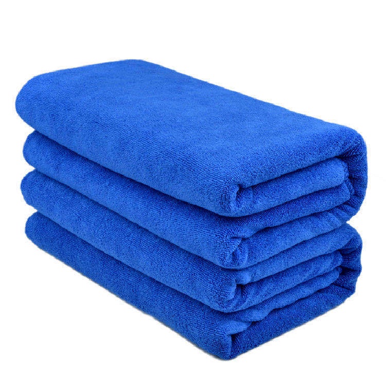 1 Khăn Sợi Nhỏ Màu Xanh Dương 30Cm x 30Cm Lau Xe Hơi