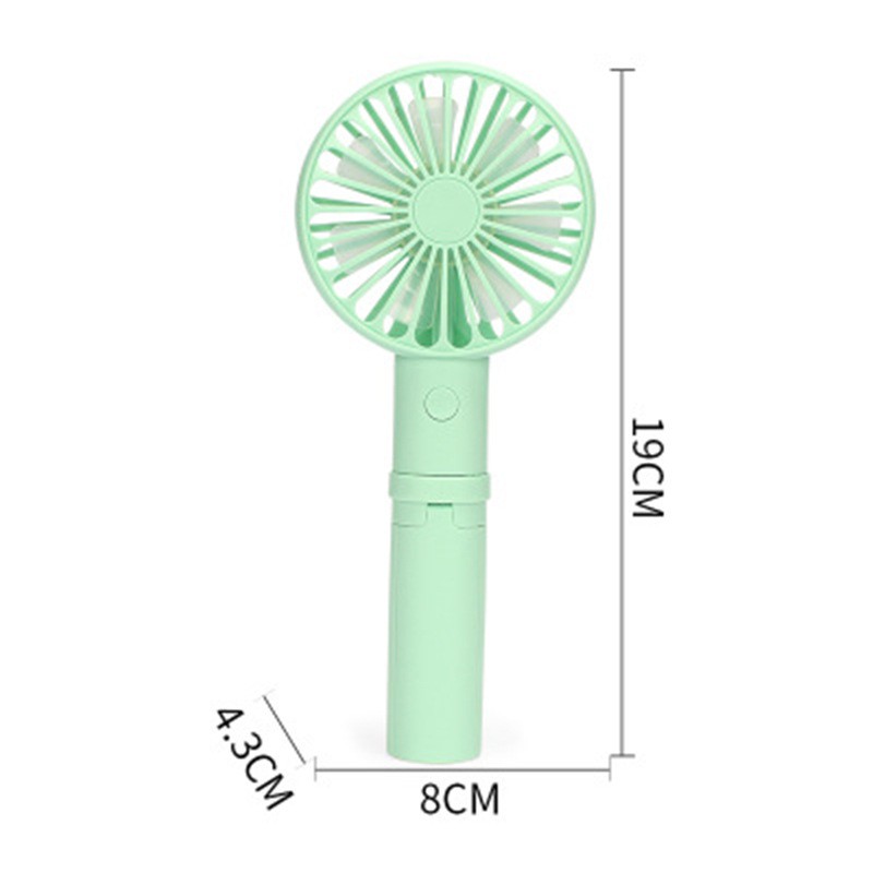 Quạt Mini Cần Tay Có Chân Đứng 3 Tốc Độ Gió Sạc Tích Điện Nhiều Lần | BigBuy360 - bigbuy360.vn