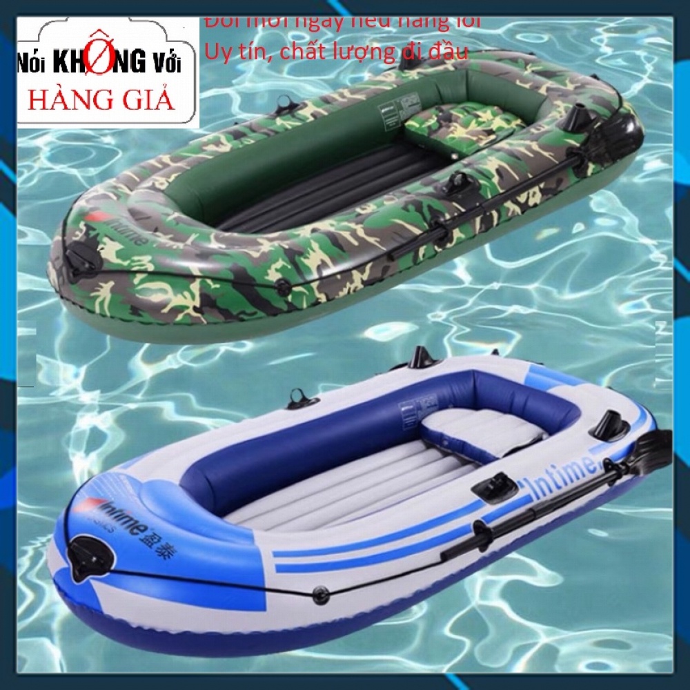 Thuyền hơi, xuồng hơi giành cho 2 người lớn chính hãng Intime YT-097, thuyền hơi câu cá