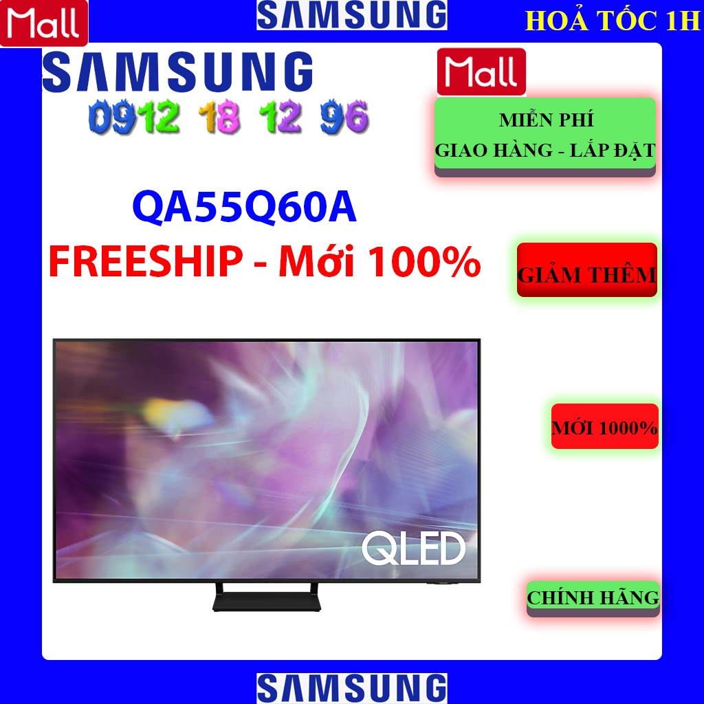 FREESHIP _ Tivi Samsung QA55Q60A QLED 4K 55 inch-SAMSUNG QA55Q60AAKXXV (55Q60A) | 55Q60AA