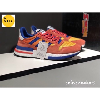 Giày Adidas ZX500Dragron Ball Goku Cam sọc xanh dương