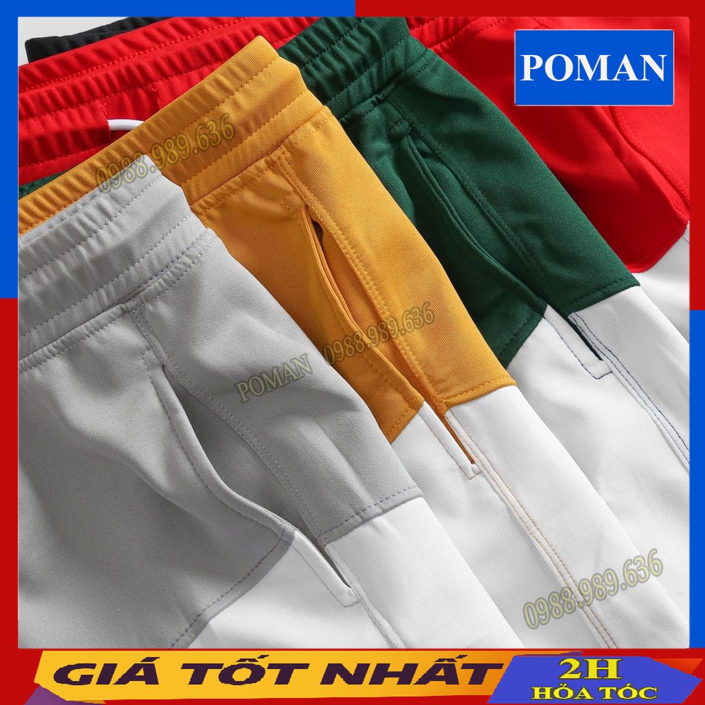 Quần đùi nam mặc nhà cotton nhiều màu sắc, quần short nam nữ unisex thể thao tập gym đi biển QD03 - POMAN
