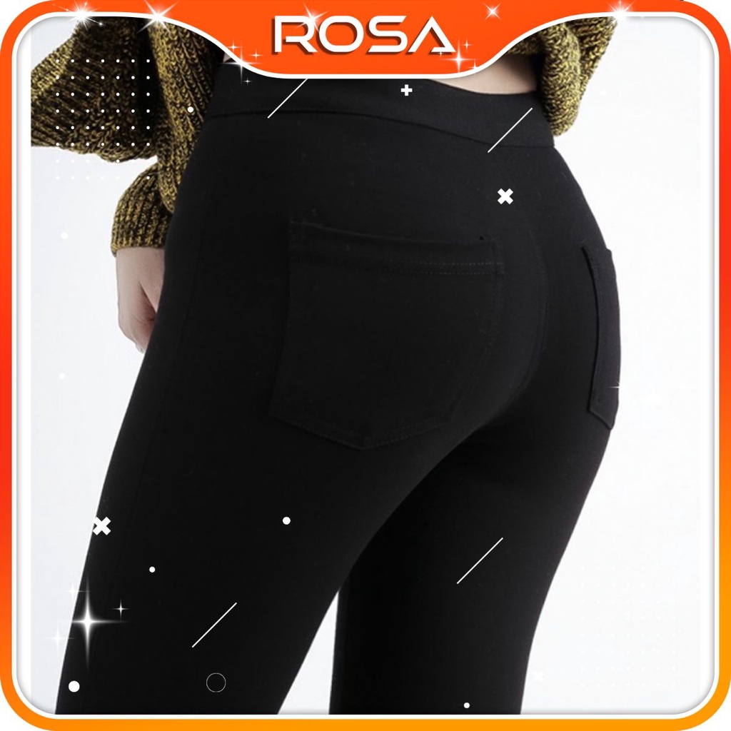 Quần Legging WM Nâng Mông Tôn Dáng Đẹp Có 2 Túi Dán Xịn 2020 ROSA