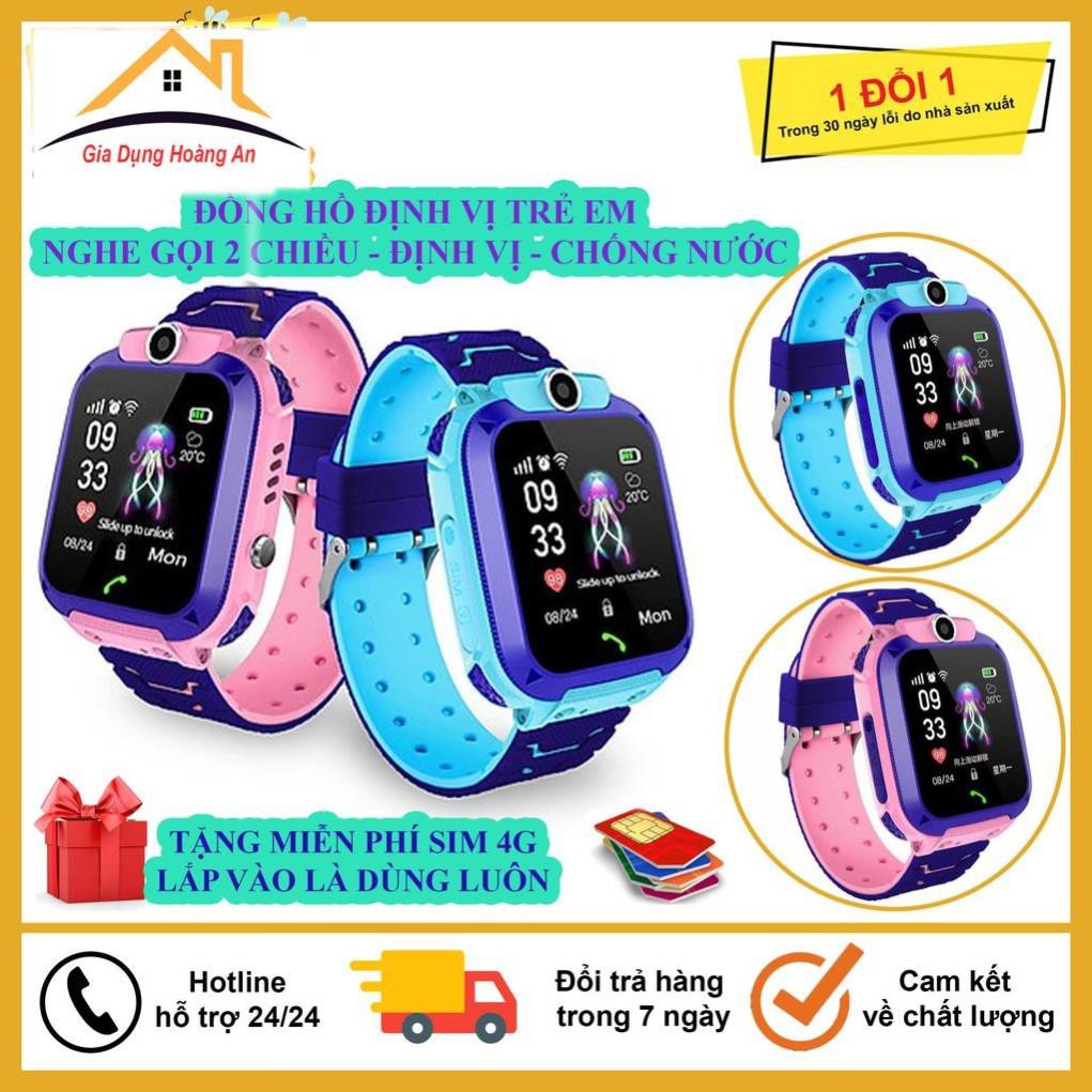 💕Tặng Kèm Sim 3G💕 Đồng Hồ Thông Minh Định Vị Trẻ Em Q12, Đồng Hồ Giám Sát, Gọi Điện, Video Call, Chống Nước Ip67