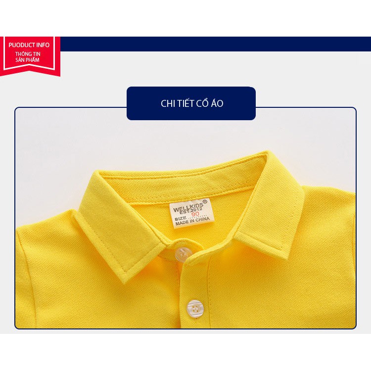 Áo Polo Cho Bé RIGHT EURO Họa Tiết Hưu Cao Cổ Dễ Thương Chất Cotton Xuất Âu Mỹ Hàn 052