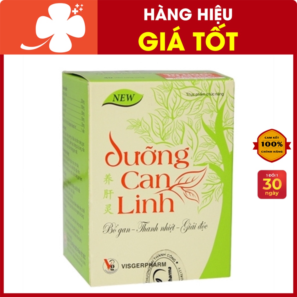 Dưỡng Can Linh – Hỗ trợ giải độc gan, tăng cường chức năng gan, giảm triệu chứng dị ứng (Lọ 40 viên)