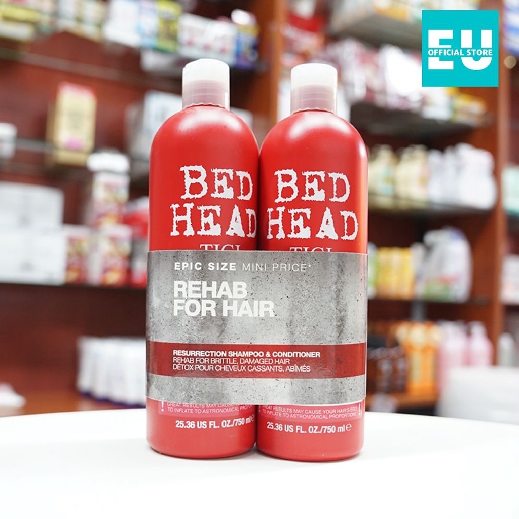 [Loại 750ml] Dầu Gội Xả TIGI BEDHEAD Đỏ Phục Hồi Tóc Khô Sơ Hư Tổn