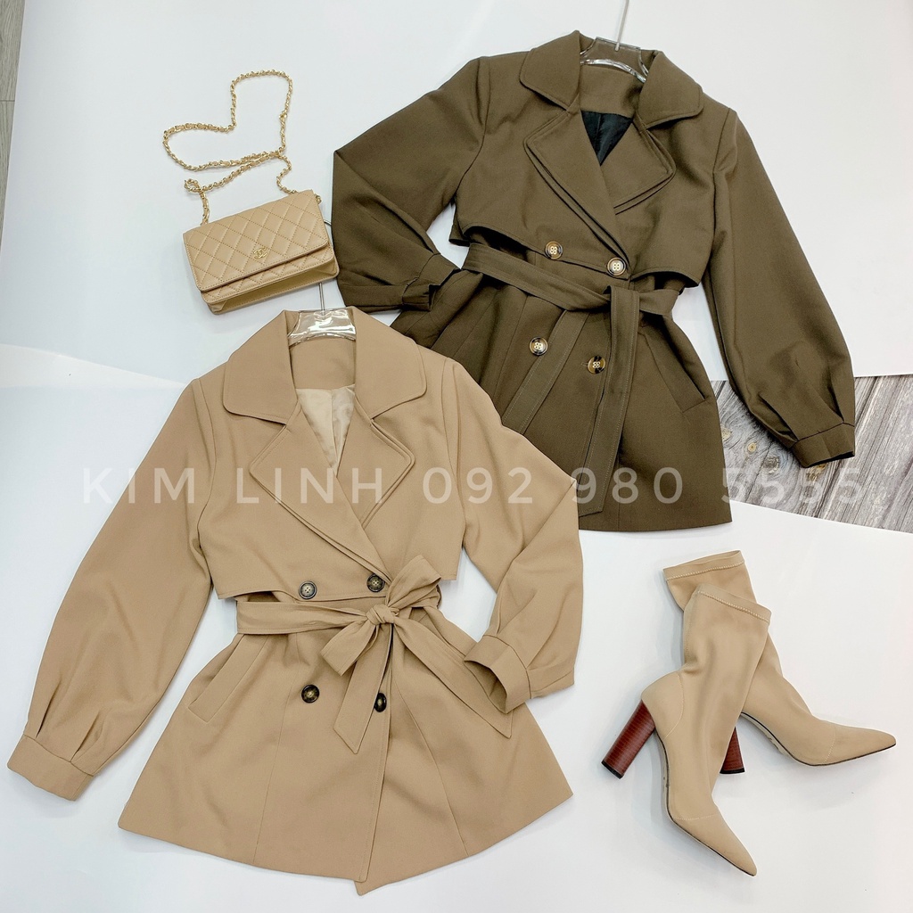 Áo MĂNG TÔ THIẾT KẾ CC - Chất đẹp, Form chuẩn siêu tôn dáng - Kim Linh Shop