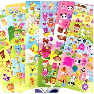 (XẢ KHO) HÌNH DÁN 20x10cm MẪU ĐỘNG VẬT, MIẾNG DÁN 3D CHO BÉ, ĐỒ CHƠI