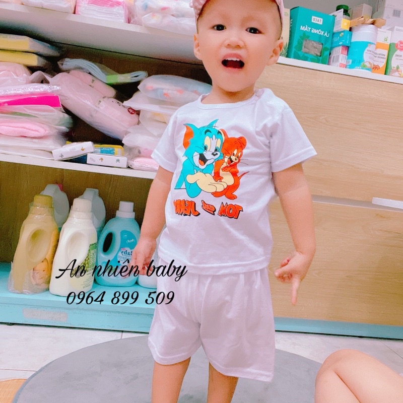 comb 5 Áo tay ngắn cài vai cho bé 6-70kg-vải cotton