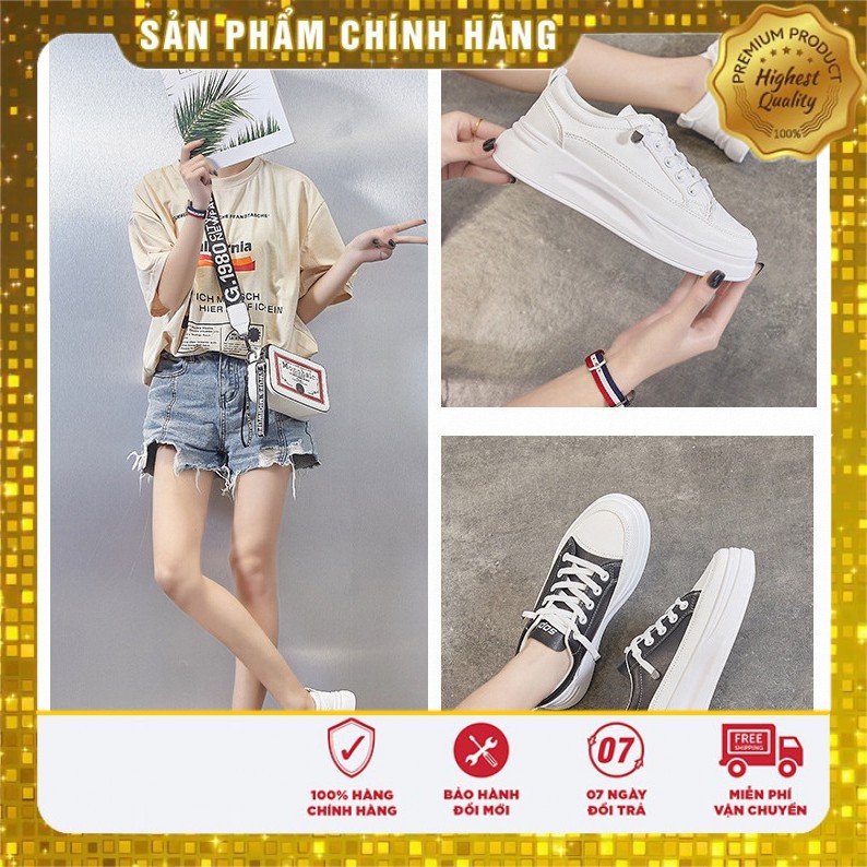 GIÀY THỂ THAO NỮ XINH XẮN. KIỂU DÁNG THỂ THAO NĂNG ĐỘNG. ĐỘN ĐẾ 4CM TĂNG CHIỀU CAO HIỆU QUẢ.