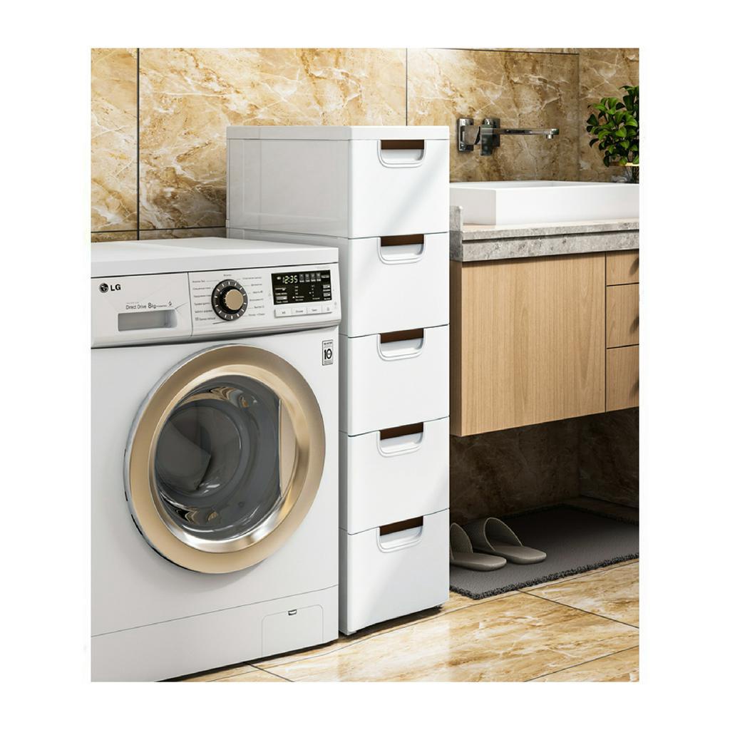 Tủ nhựa đựng đồ đa năng, quần áo, ngăn bếp phòng ngủ, văn phòng màu xám sáng sang trọng đơn giản