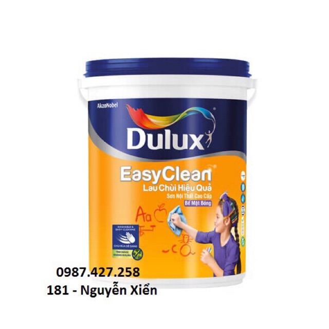 Dulux Easyclean sơn nội thất cao cấp bề mặt bóng  A991B 1Lit