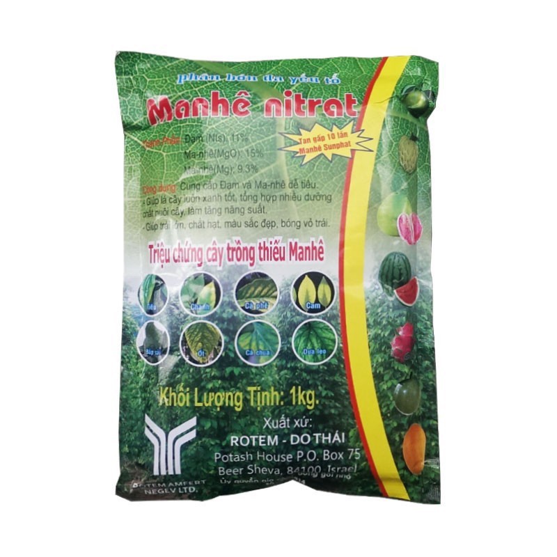 MAGIÊ NITRAT MAG NOXACO gói 1Kg - Phân bón bổ sung đạm và MAGIE dễ tiêu