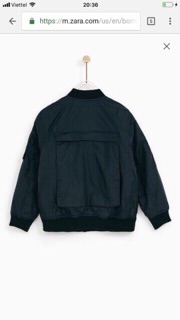 Phao bomber zara 3 lớp BT