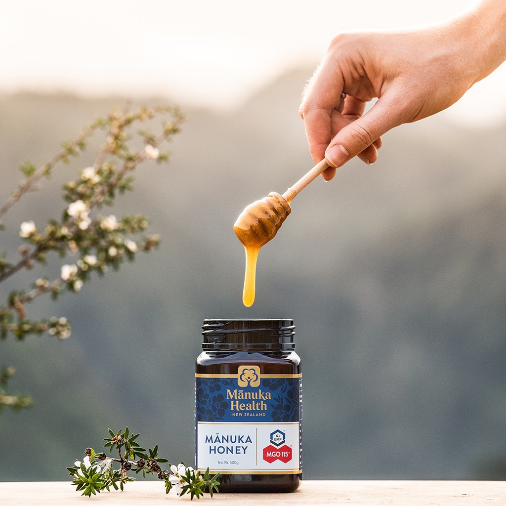 Mật ong MANUKA New Zealand MGO 100+ 500gr/ 250gr Manuka Health Honey Mật ong Úc UMF Kfactor