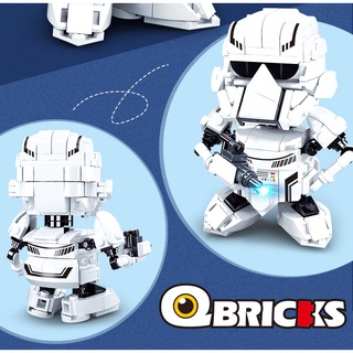 Mô hình đồ chơi lắp ráp xếp hình Lego Star War QBricks Lính Stormtrooper First Oder storm trooper chibi M38 - B0761N