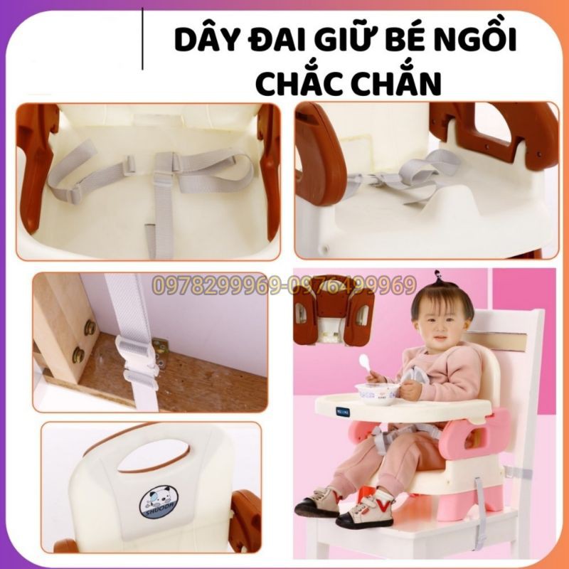 (CHÍNH HÃNG) Ghế ăn dặm cho bé Shouda, ăn dặm kiểu nhật và BLW (KN)