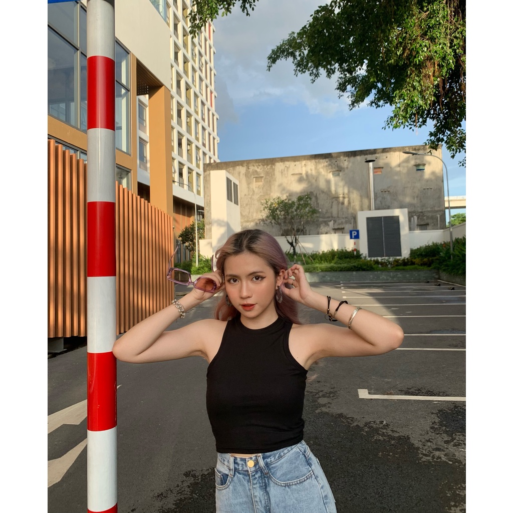 Áo croptop sát nách nhiều màu - EDINI - A1427