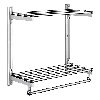 Giá để đồ gắn tường 2 tầng wellex alb2060, hàn quốc