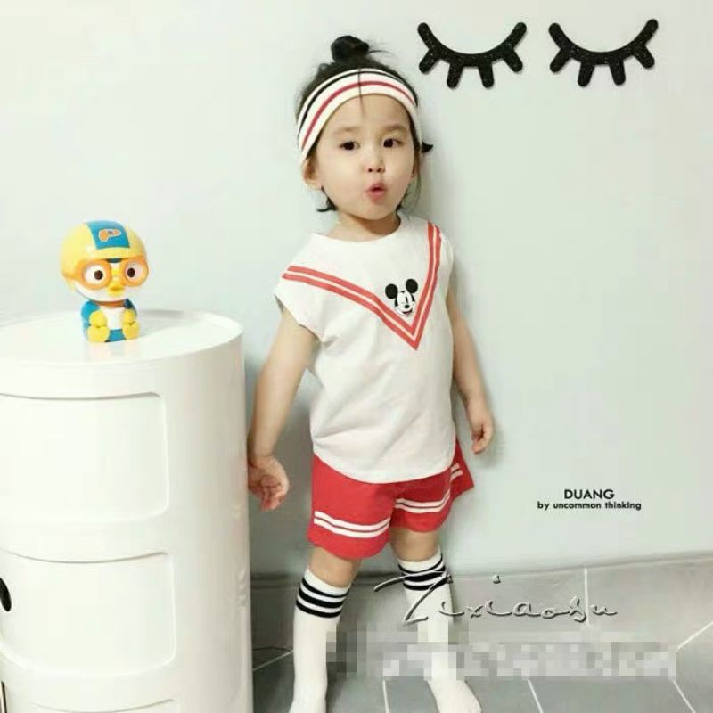 Bộ cộc tay chuột micky cho bé 8-18kg