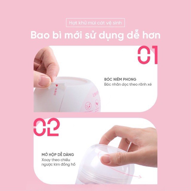 Viên Thơm Khử Mùi Cature Hạt khử mùi cát vệ sinh cho mèo túi nhỏ 10g