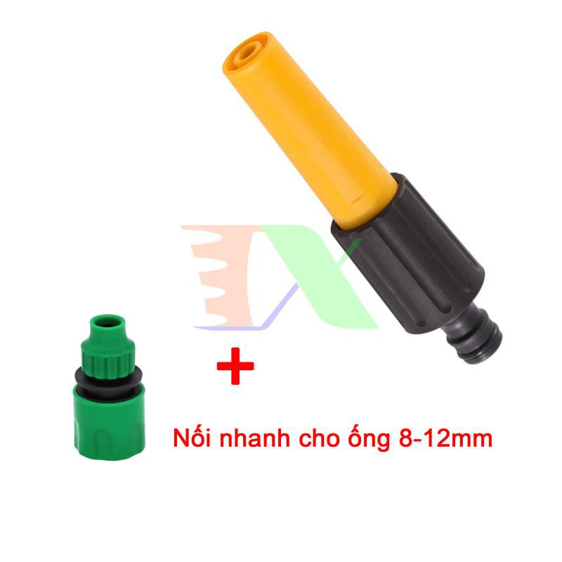 Vòi xịt nước tưới cây VOI-N16.221, Vòi nhựa thẳng + Đầu nối nhanh 8-12 mm