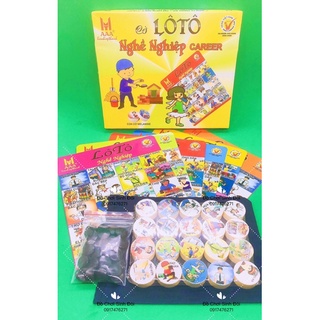 Bộ Đồ Chơi Cờ Lô Tô Bingo Lotto nghề nghiệp - cờ giải trí chơi vui