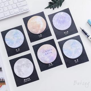 Stationery Creative Planet Series Stickers Round Tear Notes Office Small Memo Book 978