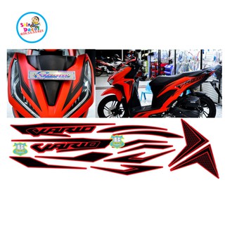 [SHIN DECAL] Tem xe vario 150 dán xe đỏ nhám