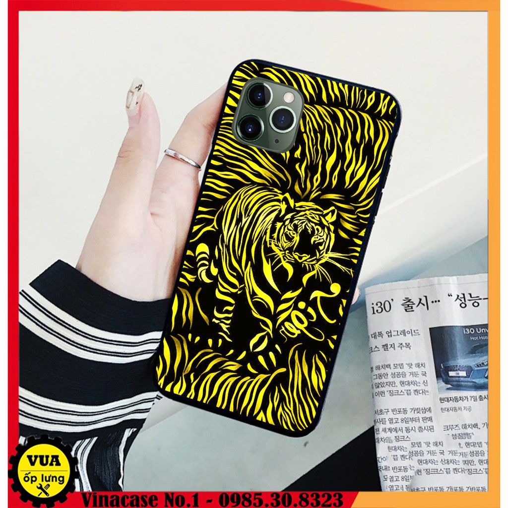 Ốp Iphone 13 Pro - Iphone 13 Pro Max - Iphone 12/12 Pro/12 Mini - Iphone 12 Pro Max in kính hình Rồng Vàng, Rồng Đen