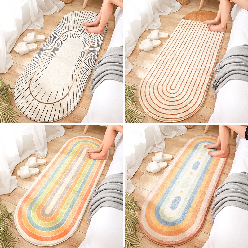 Thảm Lông Trải Sàn Chống Trượt Cho Phòng Ngủ