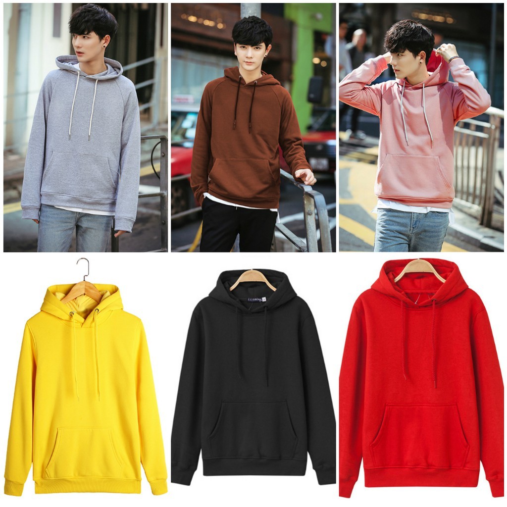 Áo Hoodie Nam Nỉ Trơn Nhiều Màu [Hoodie Có Nón] MAK 001