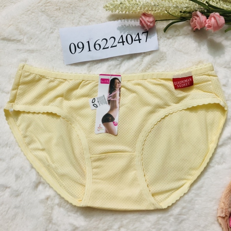 Set 10 quần lót nữ thun lạnh thông hơi, quần chíp nữ điều hoà cực mát