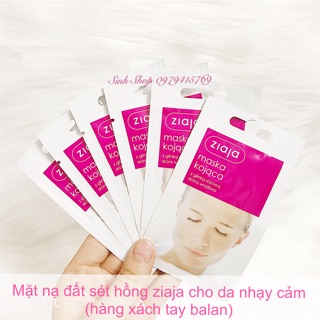 Mặt nạ đất sét hồng ziaj cho da nhạy cảm hàng nội địa balan (bill ảnh tiếp)