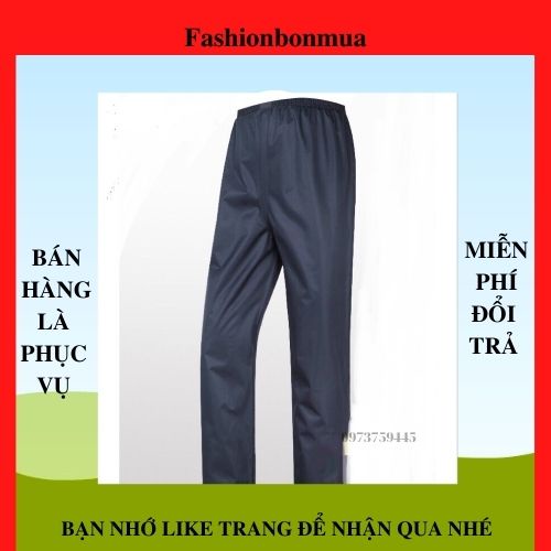Quần đi mưa VẢI DÙ siêu nhẹ chống thấm tốt