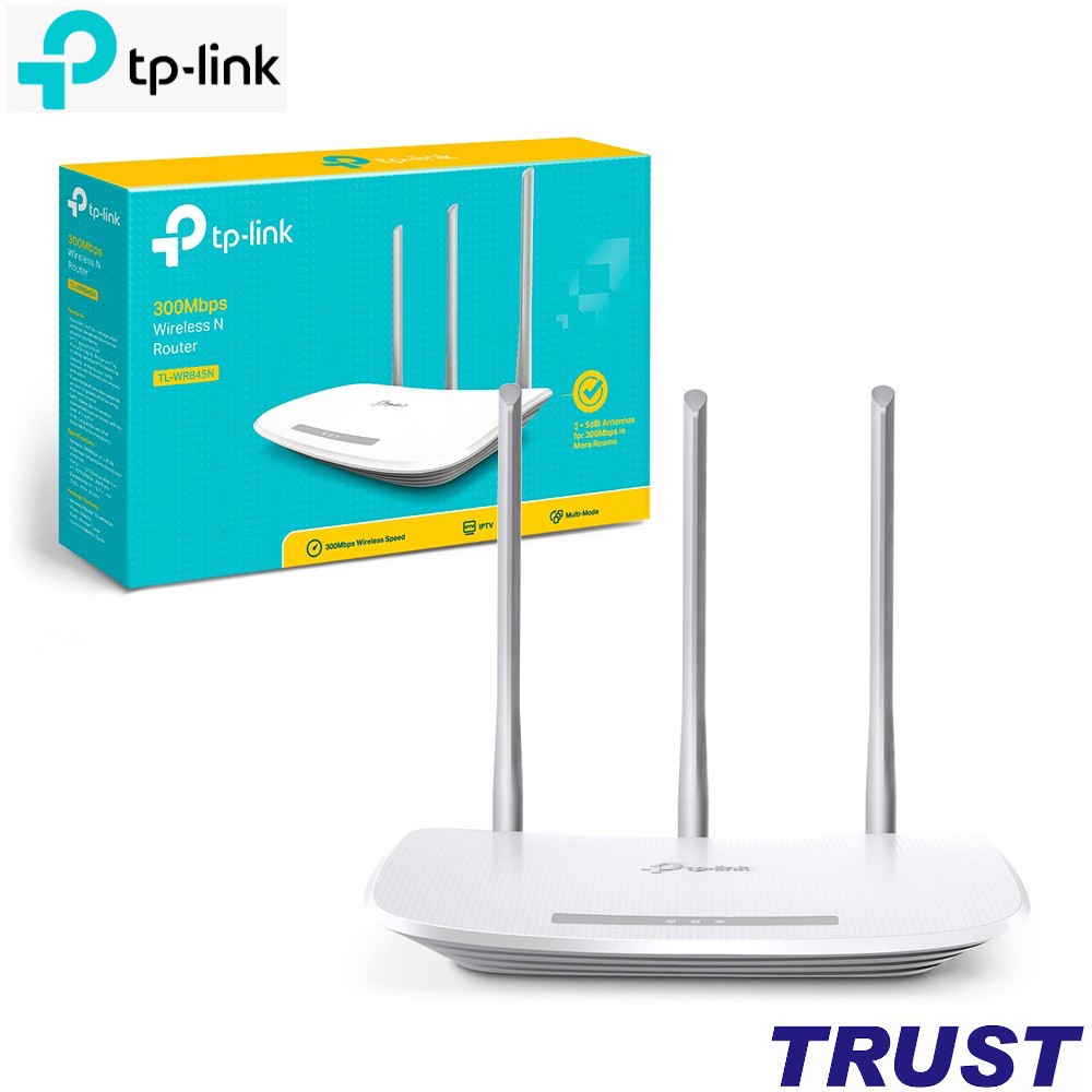 TP-Link Bộ Phát WiFi không dây 3 ăng-ten -TL-WR845N - Hàng Chính Hãng