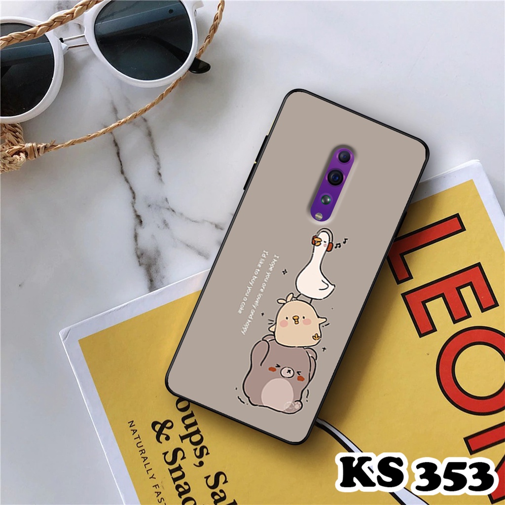 Ốp lưng Oppo Reno Z - Oppo Reno - Ốp in hình Cat&amp;Bear đáng yêu - Chất liệu TPU siêu bền