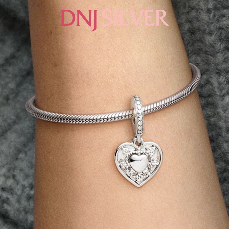 Charm bạc 925 cao cấp, hàng chuẩn bạc - Charm My Wife Always Heart thích hợp để mix vòng tay charm - DN305