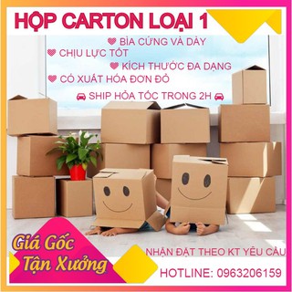 Combo 100 Hộp Carton Kích thước 13.5x4x4cm