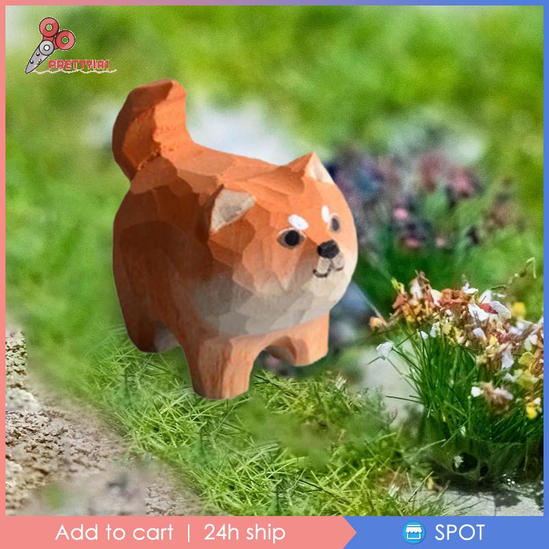 Mô Hình Chú Chó Bằng Gỗ Trang Trí Phòng Ngủ Cho Bé 1