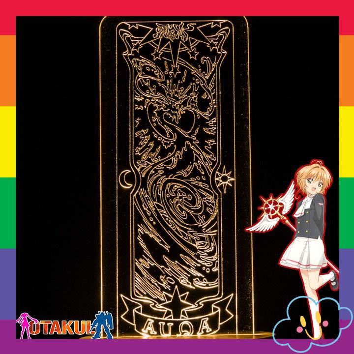 Đèn Ngủ Thẻ bài Sakura Clearcard thủ lĩnh thẻ bài cardcaptor Clear card