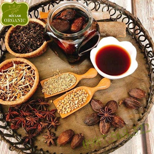 Nguyên liệu ngâm 500ml Mai Quế Lộ 10 Vị. Set ngâm ruu mai quế lộ Mộc Lam - Set Mix Sẵn
