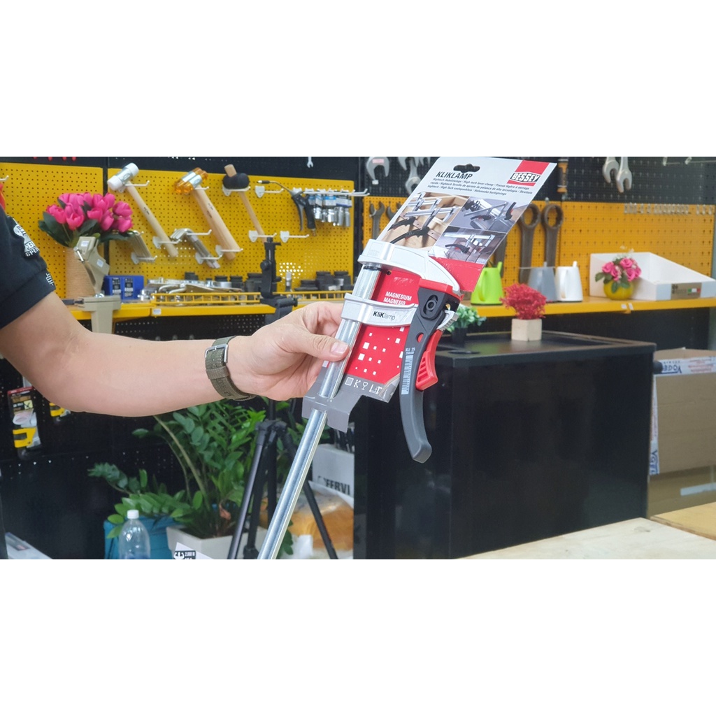 Vam kẹp gỗ chữ F kẹp siêu nhanh, độ mở 250mm. BESSEY KLI25. Sản xuất tại Đức