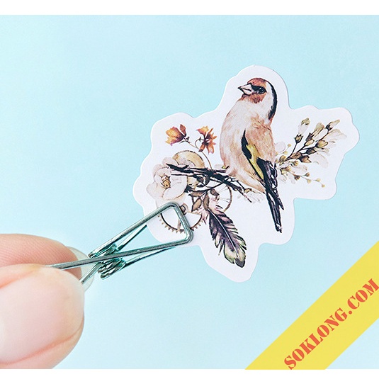 Hộp sticker hồi ức phong cách retro trang trí bullet STI50