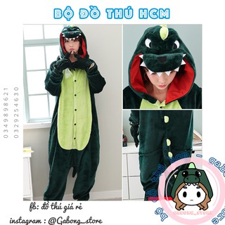 bộ đồ thú khủng long xanh  💥FREESHIP 💥giảm 20k khi nhập mã [ BODOTHU2 ] đồ thú HCM hàng có sẵn