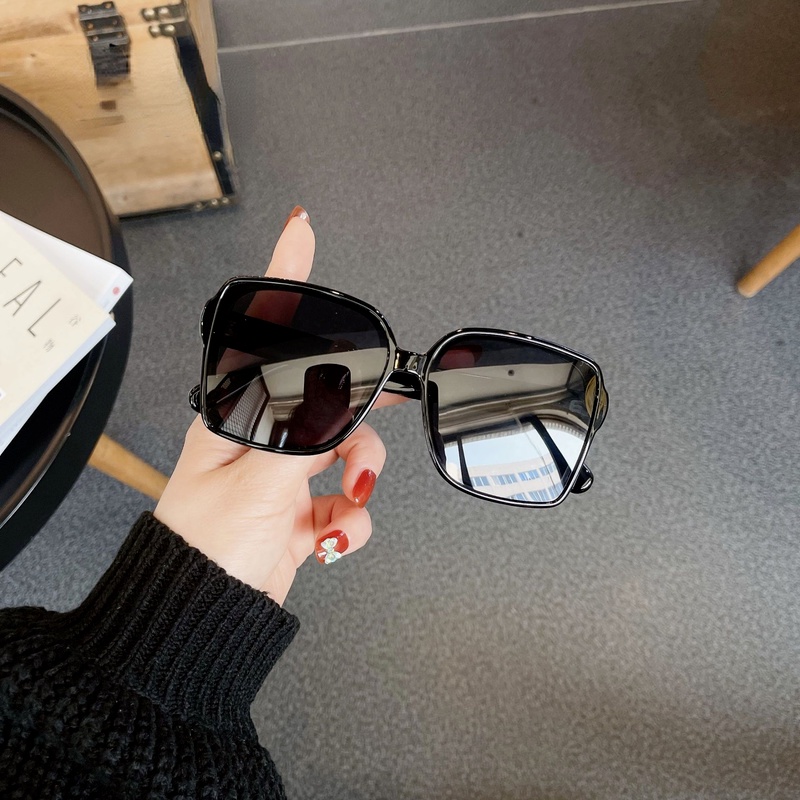 Kính Mát Tròng Vuông Cỡ Lớn Thời Trang Phương Tây