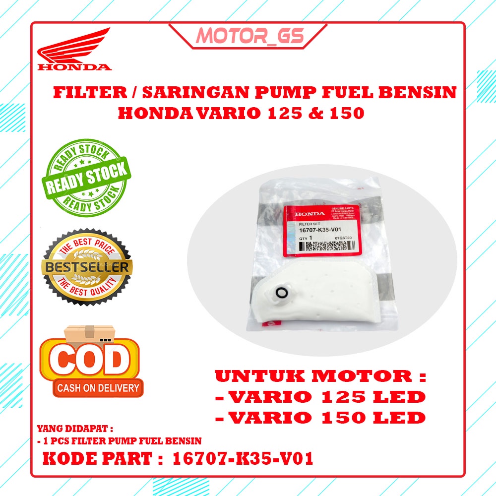 Bộ Lọc Bơm Nhiên Liệu Honda Vario 125 LED / Vario 150 LED 16707-K35-V01
